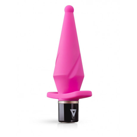 Розовый анальный вибратор LilPlug Vibrator - 13,5 см.