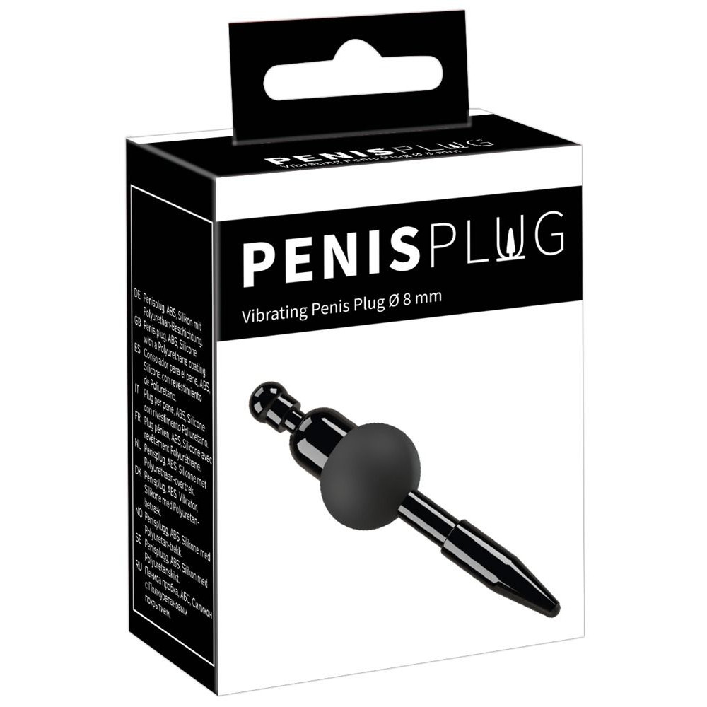 Черный уретральный вибростимулятор Vibrating Penis Plug