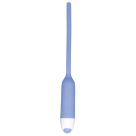 Голубой вибратор для уретры Dilator Vibe - 19 см.