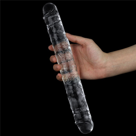 Прозрачный двусторонний фаллоимитатор Flawless Clear Double Dildo - 30 см.