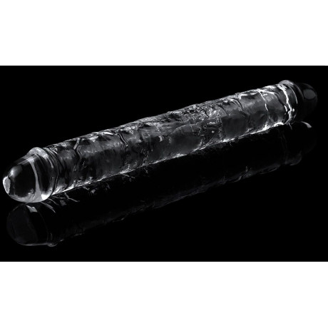 Прозрачный двусторонний фаллоимитатор Flawless Clear Double Dildo - 30 см.