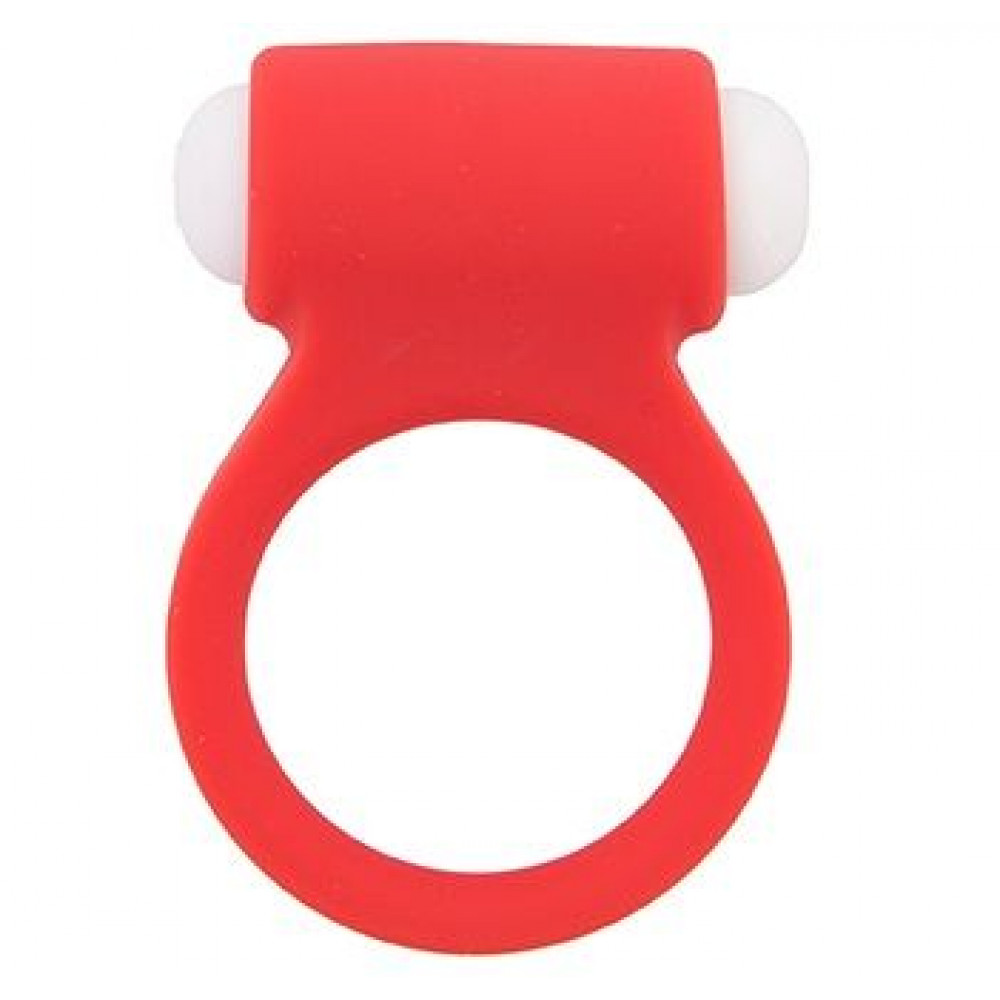 Красное эрекционное виброкольцо LIT-UP SILICONE STIMU RING 3 RED