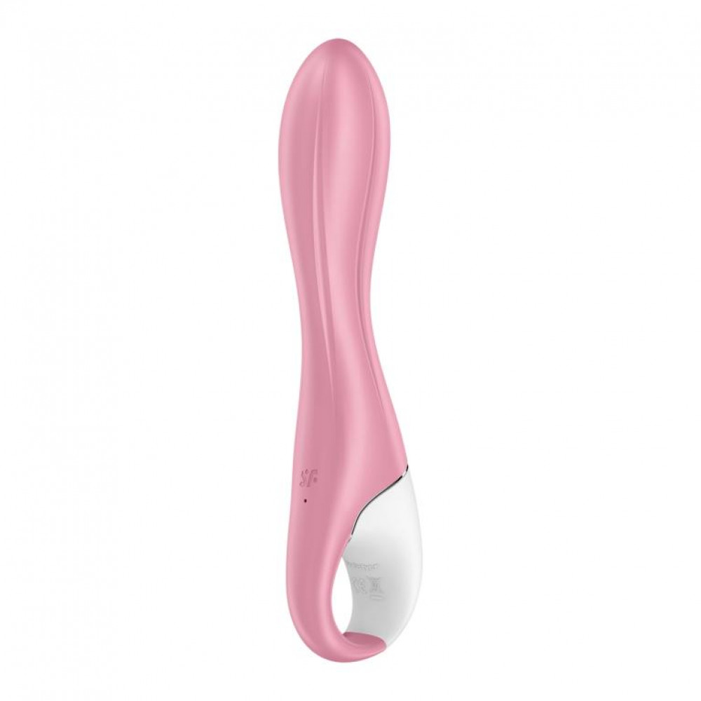 Розовый вибромассажер с функцией расширения Air Pump Vibrator 2 - 20,9 см.