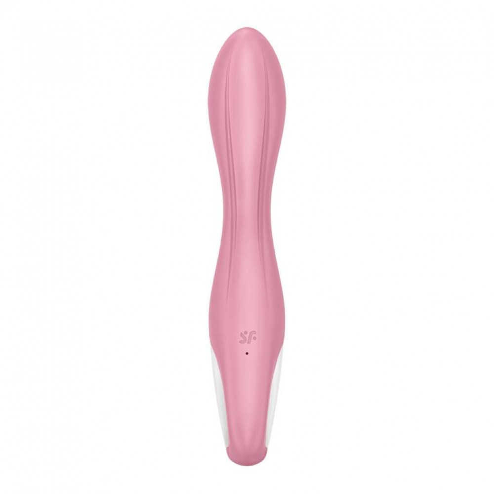 Розовый вибромассажер с функцией расширения Air Pump Vibrator 2 - 20,9 см.