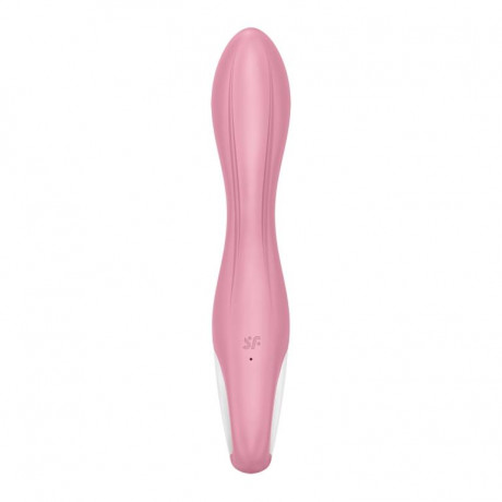 Розовый вибромассажер с функцией расширения Air Pump Vibrator 2 - 20,9 см.