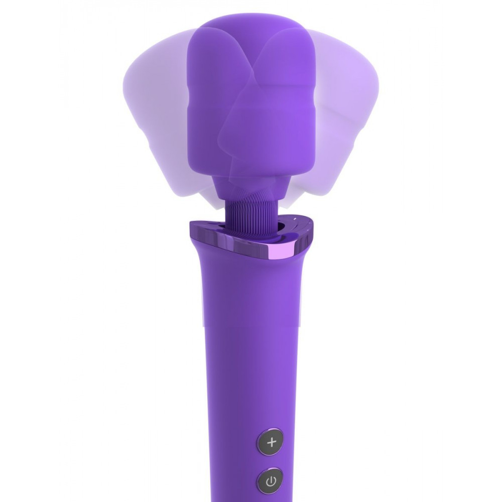 Фиолетовый вибромассажер Rechargeable Power Wand