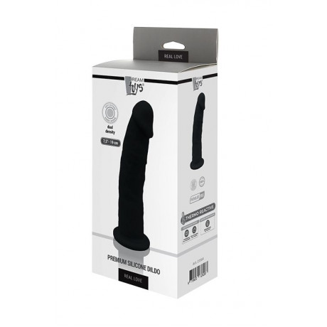 Черный реалистичный фаллоимитатор DILDO 7.5INCH BLACK - 19 см.