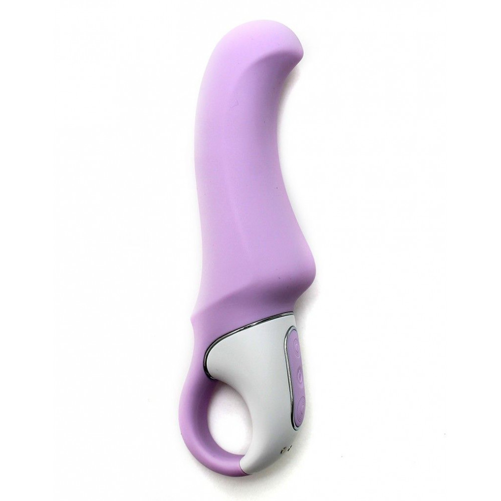 Сиреневый вибратор Satisfyer Charming Smile - 18,5 см.