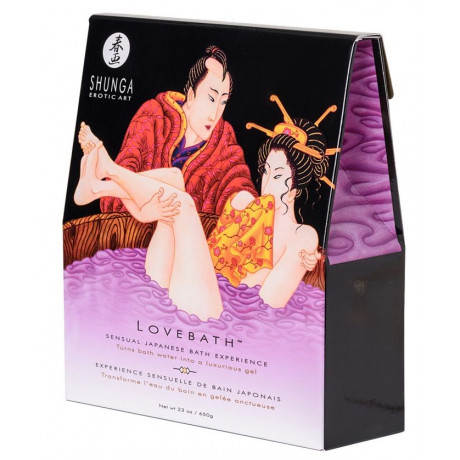 Соль для ванны Lovebath Sensual lotus, превращающая воду в гель - 650 гр.