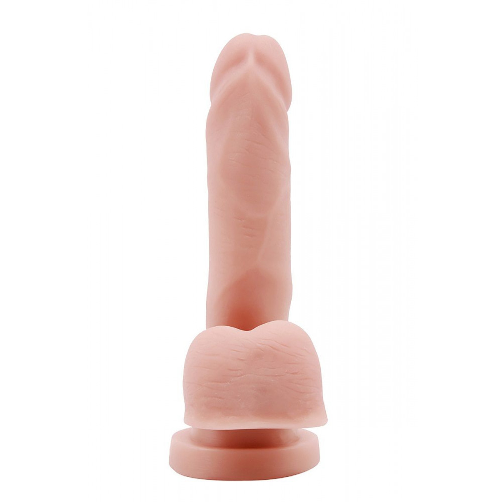 Телесный фаллоимитатор-реалистик Dual Density Dildo - 14,5 см.