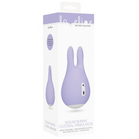 Фиолетовый клиторальный стимулятор Sugar Bunny - 9,5 см.