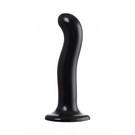 Черный стимулятор для пар P&G-Spot Dildo Size M - 18 см.