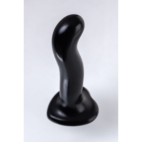 Черный стимулятор для пар P&G-Spot Dildo Size M - 18 см.