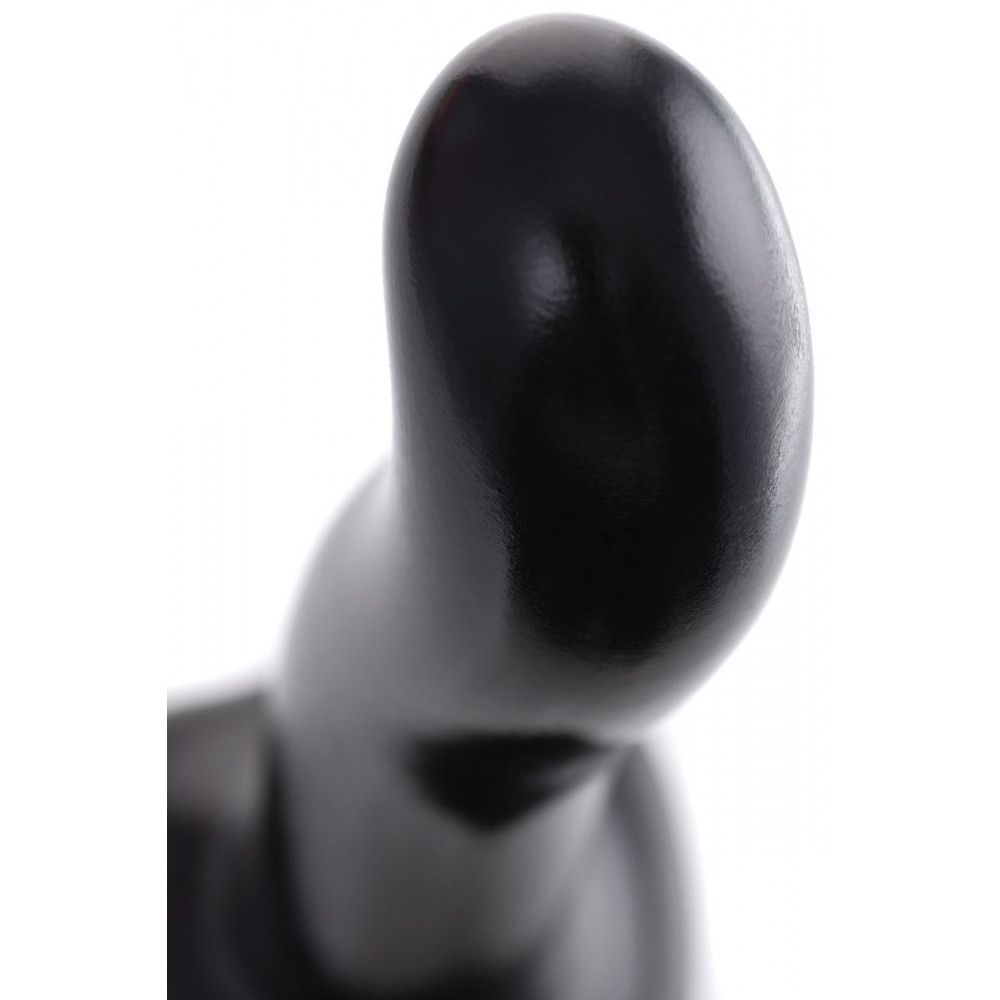 Черный стимулятор для пар P&G-Spot Dildo Size M - 18 см.