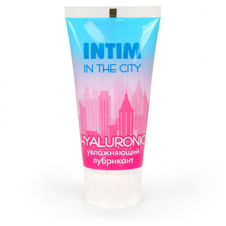 Увлажняющий лубрикант на водной основе Intim in the city Hyaluronic - 60 гр.