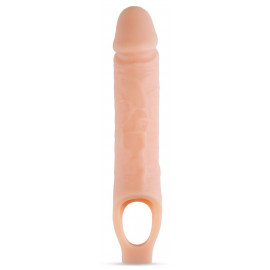 Телесный реалистичный фаллоудлинитель 10 Inch Silicone Cock Sheath Penis Extender - 25,4 см.