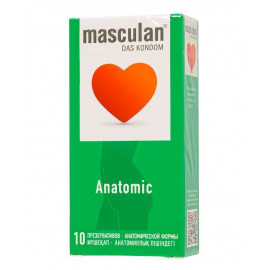 Презервативы анатомической формы Masculan Anatomic - 10 шт.