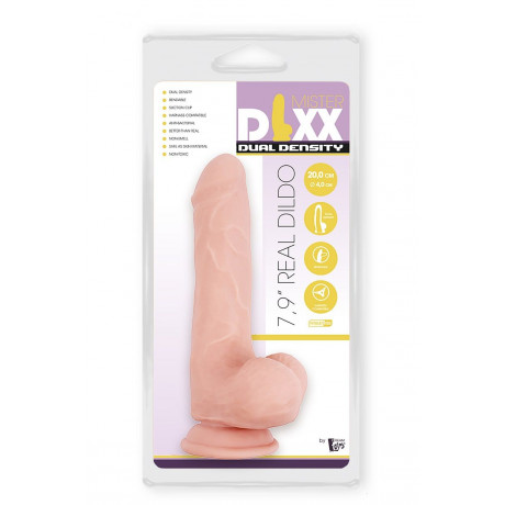 Телесный фаллоимитатор-реалистик Dual Density Dildo - 20 см.