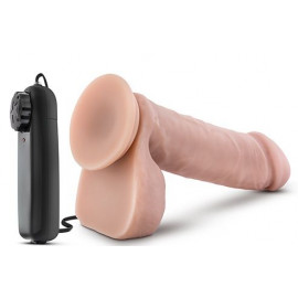 Телесный вибратор THE GOALIE 8INCH DILDO  - 20,3 см.