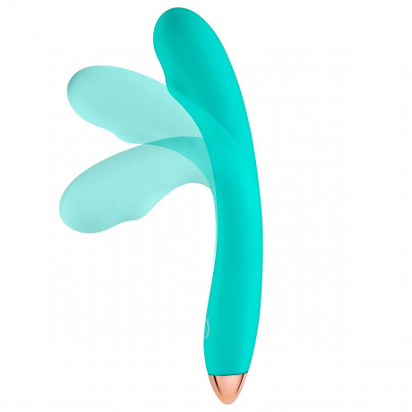 Зеленый гибкий вибратор Cloud 9 G-Spot Slim Flexible Vibrator - 16 см.