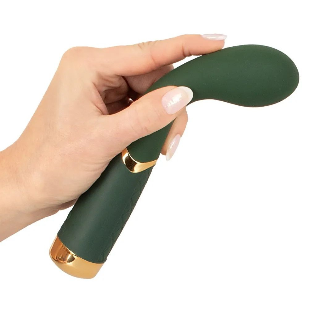 Зеленый стимулятор точки G Luxurious G-Spot Massager - 19,5 см.