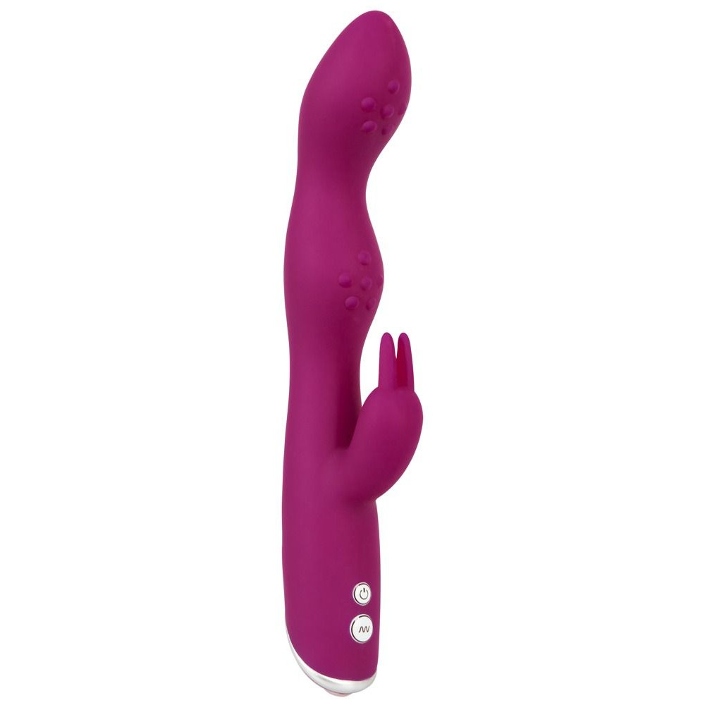 Фиолетовый вибратор A & G-Spot Rabbit Vibrator для стимуляции зон G и A - 23,6 см.