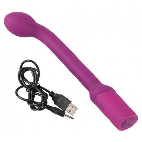 Фиолетовый вибратор G-точки G-SPOT VIBRATOR - 22 см.