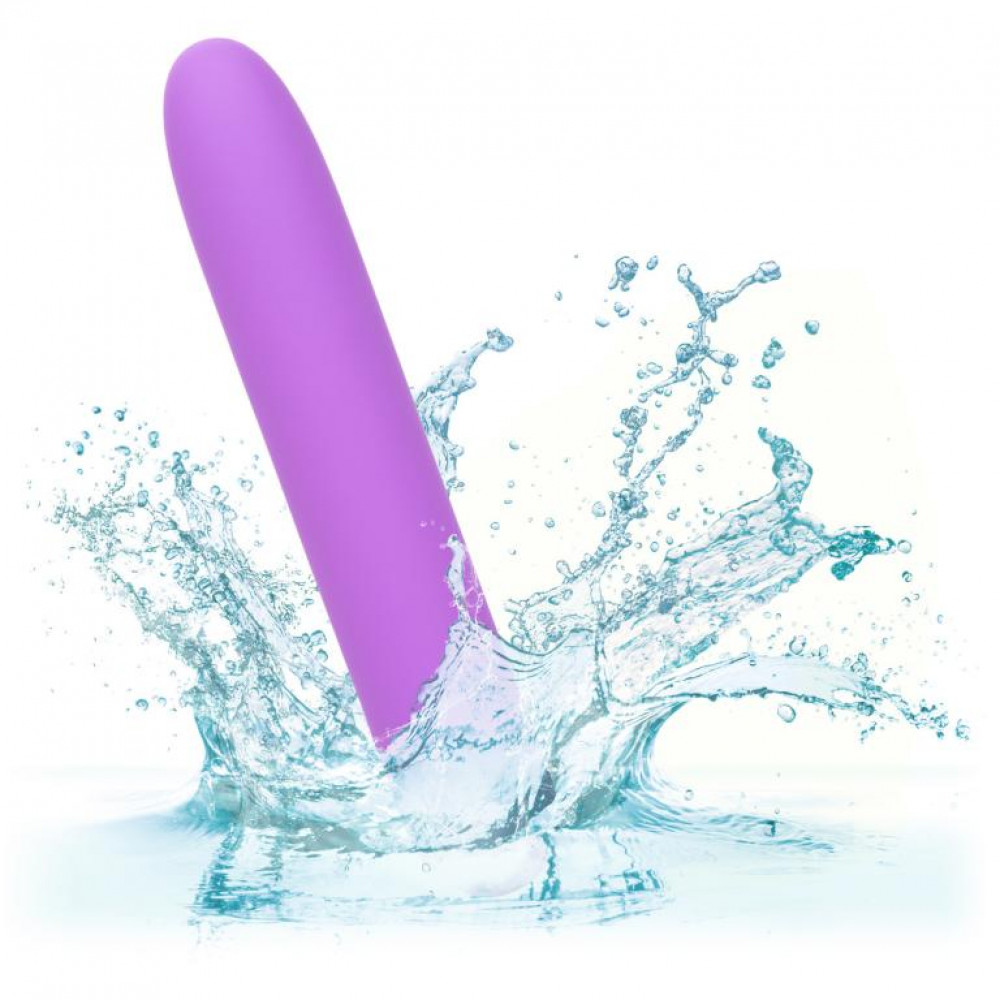 Фиолетовый мини-вибратор Bliss Liquid Silicone Mini Vibe - 10,75 см.