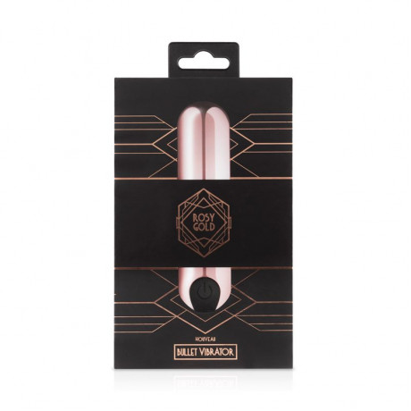 Золотистая вибропуля Rosy Gold Bullet Vibrator - 7,5 см.