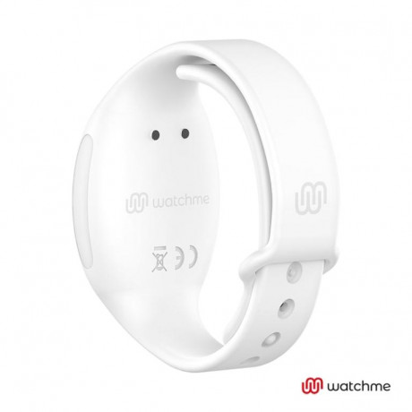 Розовое виброяйцо с белым пультом-часами Wearwatch Egg Wireless Watchme